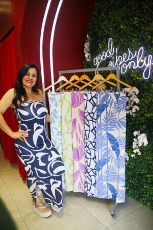 Vestido tomara que caia estampado