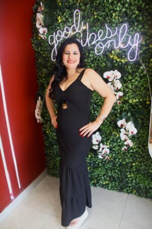 VESTIDO FEM LONGO LISO 3 MARIAS