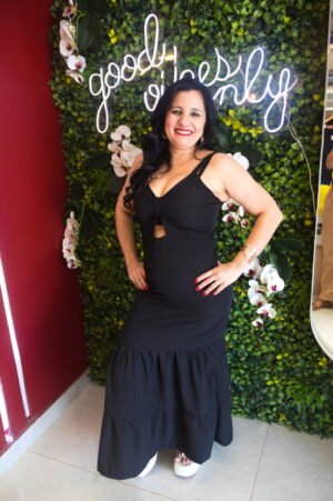 Vestido Alça com detalhe frontal