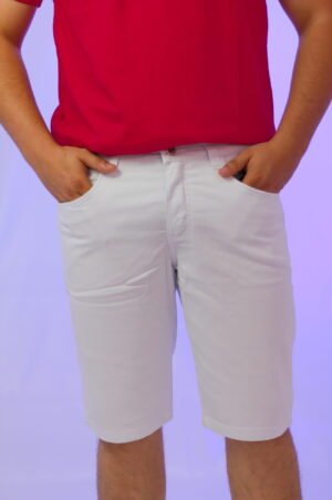 Bermuda masculina Branca Pollice Office