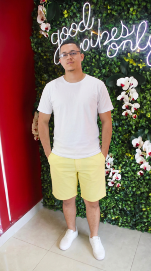 BERMUDA MASCULINA AMARELO PREMIUM