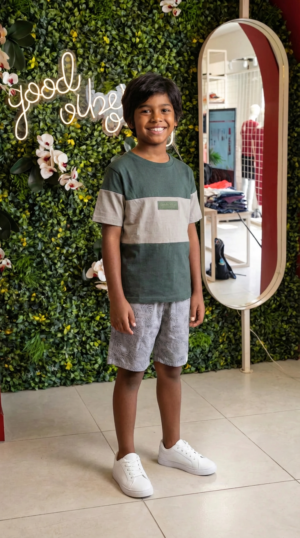 CONJUNTO INFANTIL MALHA  MAQUINETADO