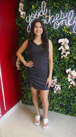 VESTIDO COTTON DE BRILHO JUV