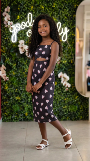 VESTIDO MIDI CANELADO CANDY juv