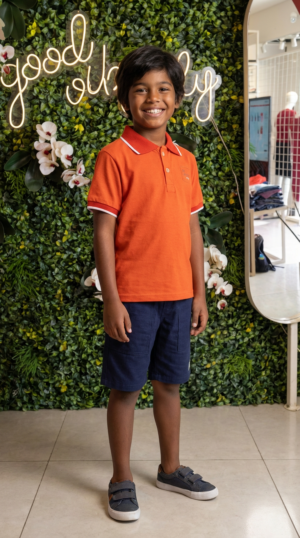 CONJUNTO INFANTIL MASC MALHA PA/ SARJA