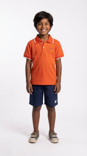 CONJUNTO INFANTIL MASC MALHA PA/ SARJA