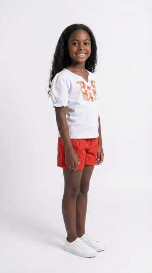 CONJUNTO INFANTIL FEM MALHA/LINHO