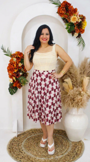 SAIA FEM GODEZINHA ESTAMPADA LIGANETE